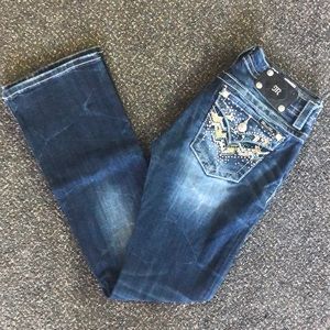 MissMe Jeans Signature-Rise Boot Size 28 Inseam 33